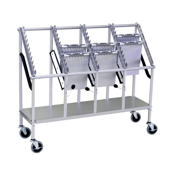 4 Tier Wheeled Chart Carrier File Cart